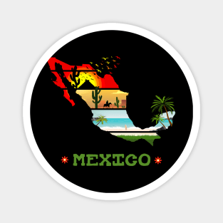 Mexico Sunset Summer Magnet